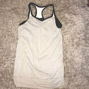 Gray Nike athletic shirt